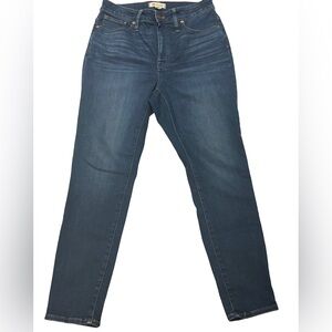 Madewell Dark Blue High-rise Skinny Jeans